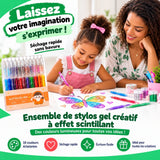 Stylo gel scintillant