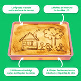 Table créative sable